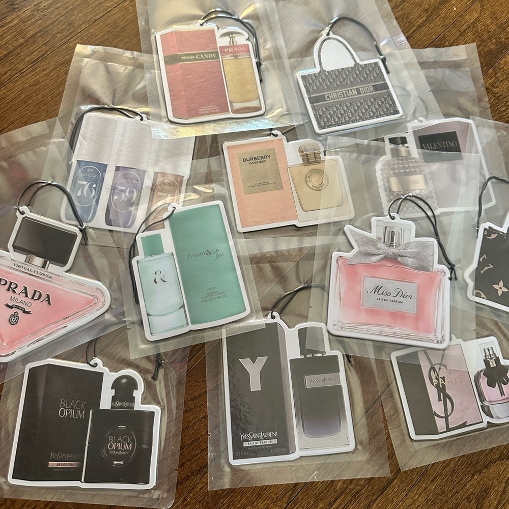 AIR FRESHENER - Car Freshie Luxury Perfume Scented - NEW - Set Of 2 Random